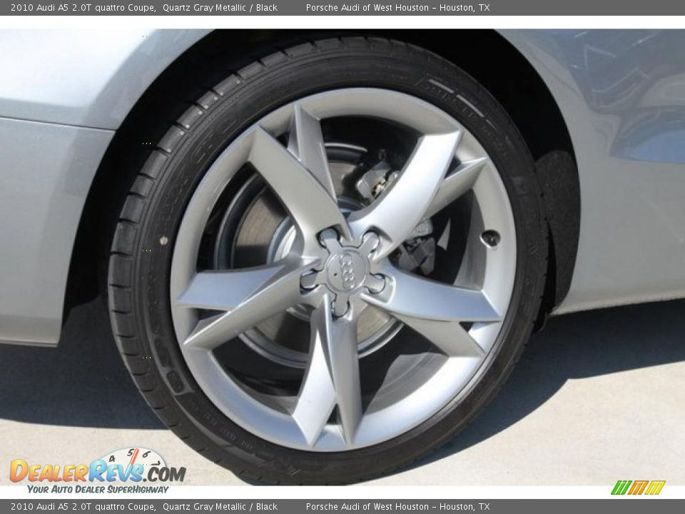 2010 Audi A5 2.0T quattro Coupe Quartz Gray Metallic / Black Photo #6