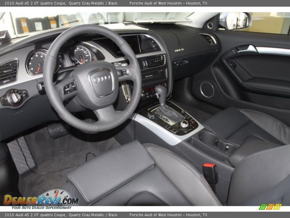 2010 Audi A5 2.0T quattro Coupe Quartz Gray Metallic / Black Photo #7