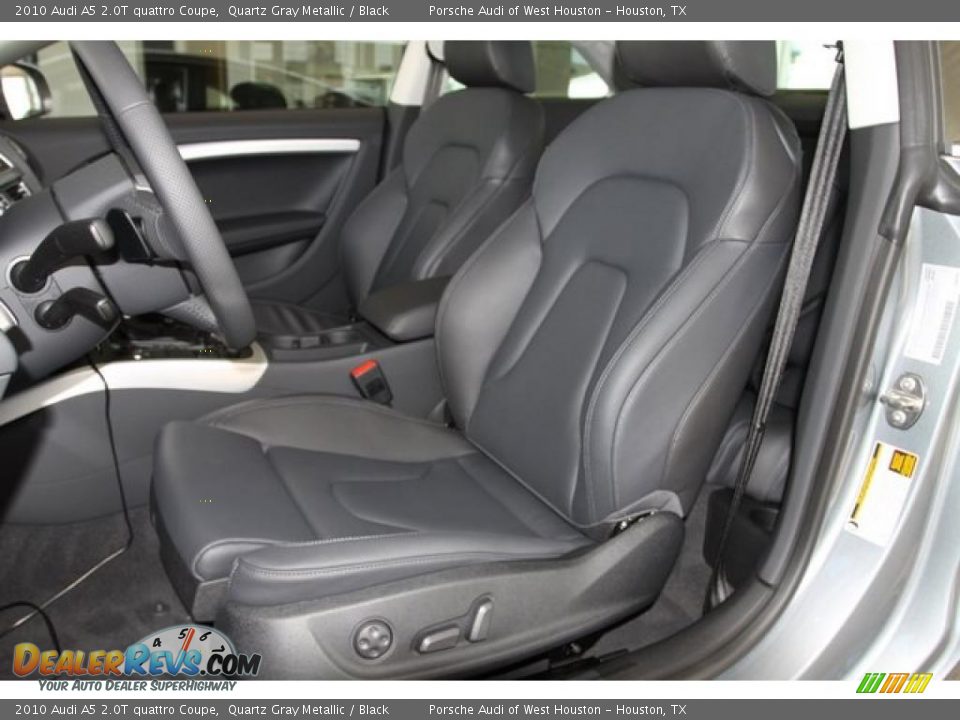 2010 Audi A5 2.0T quattro Coupe Quartz Gray Metallic / Black Photo #8