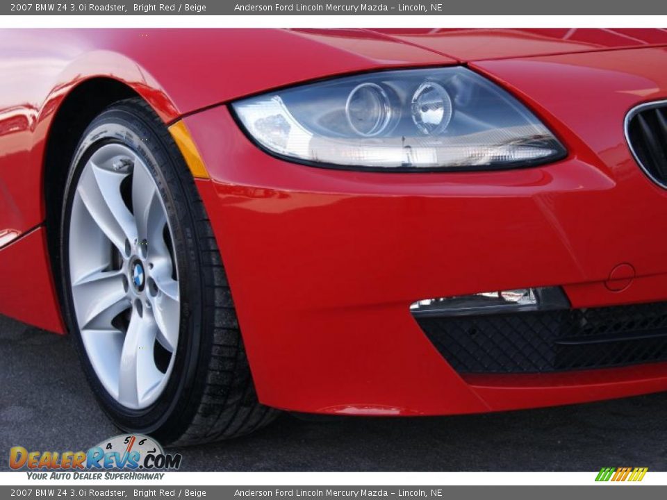 2007 BMW Z4 3.0i Roadster Bright Red / Beige Photo #3