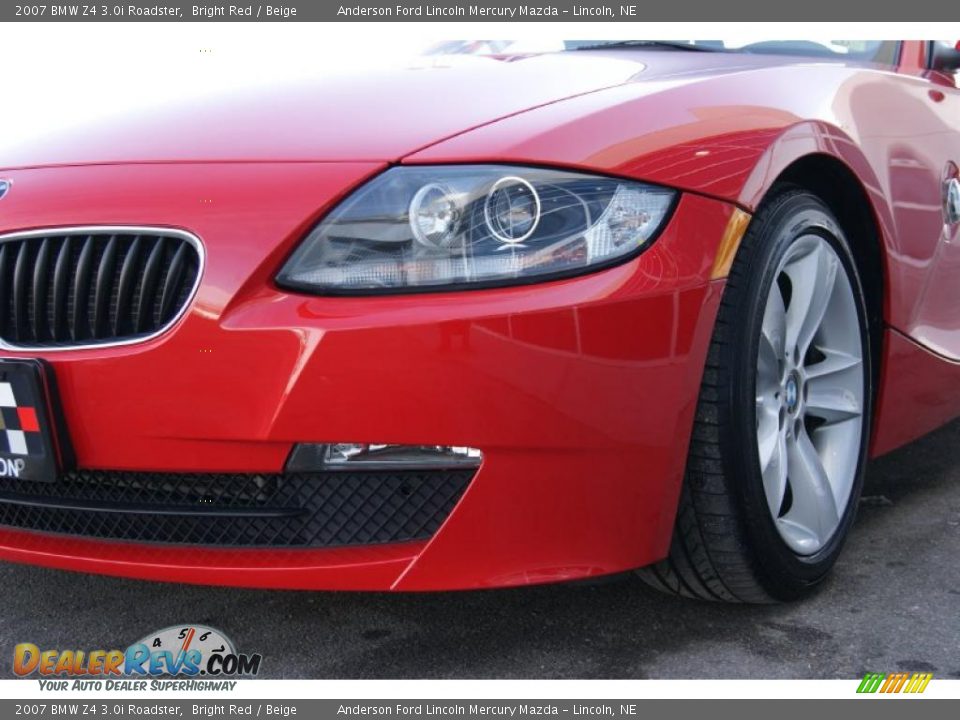 2007 BMW Z4 3.0i Roadster Bright Red / Beige Photo #4