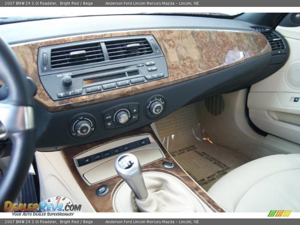 2007 BMW Z4 3.0i Roadster Bright Red / Beige Photo #17