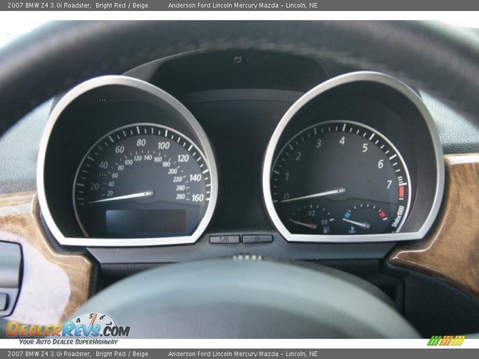 2007 BMW Z4 3.0i Roadster Bright Red / Beige Photo #19
