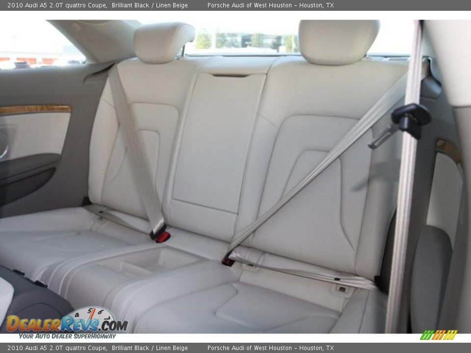 2010 Audi A5 2.0T quattro Coupe Brilliant Black / Linen Beige Photo #9