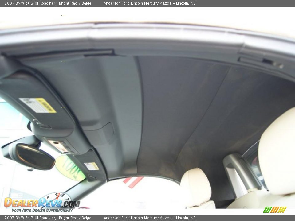 2007 BMW Z4 3.0i Roadster Bright Red / Beige Photo #20