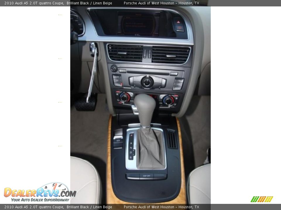 2010 Audi A5 2.0T quattro Coupe Brilliant Black / Linen Beige Photo #12
