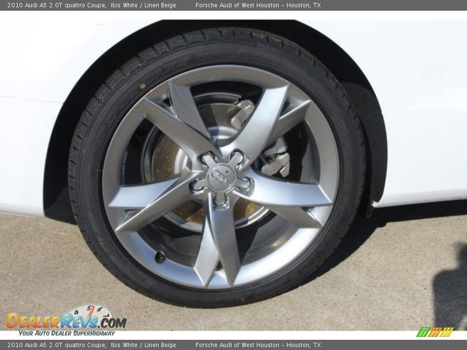 2010 Audi A5 2.0T quattro Coupe Ibis White / Linen Beige Photo #4