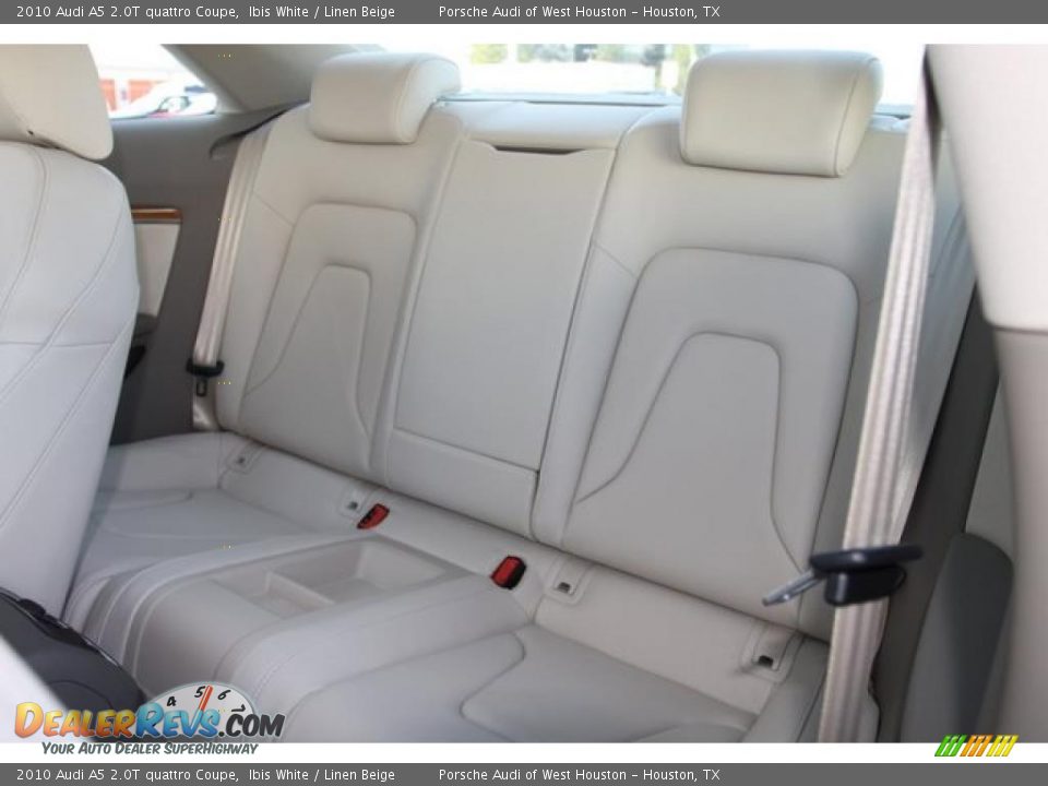 2010 Audi A5 2.0T quattro Coupe Ibis White / Linen Beige Photo #9
