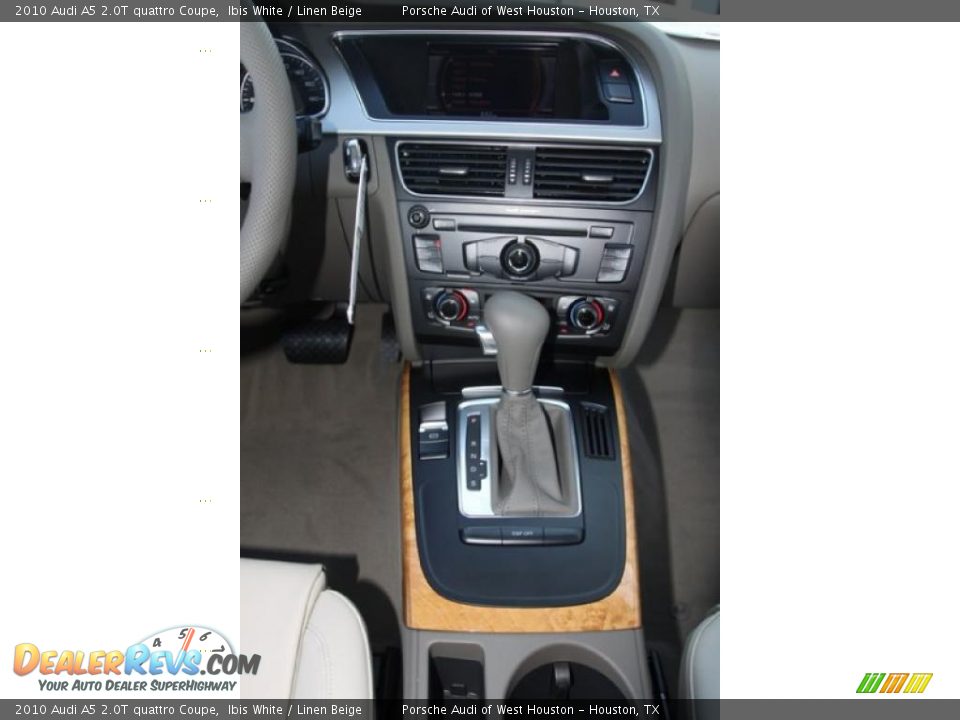 2010 Audi A5 2.0T quattro Coupe Ibis White / Linen Beige Photo #12