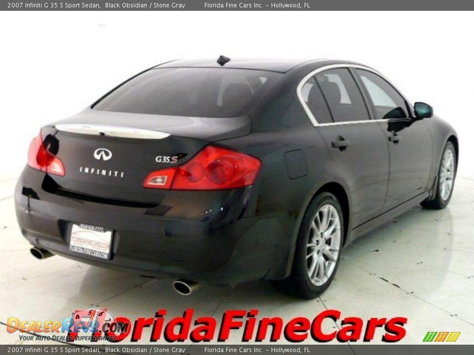 2007 Infiniti G 35 S Sport Sedan Black Obsidian / Stone Gray Photo #2