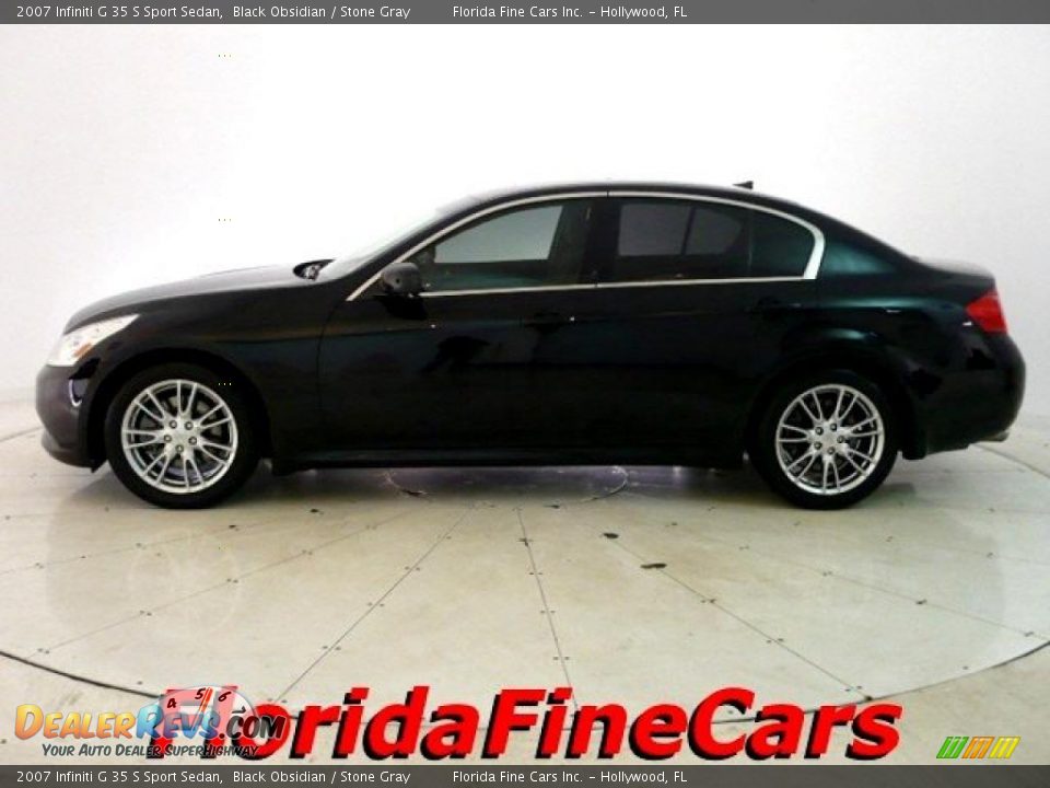 2007 Infiniti G 35 S Sport Sedan Black Obsidian / Stone Gray Photo #3