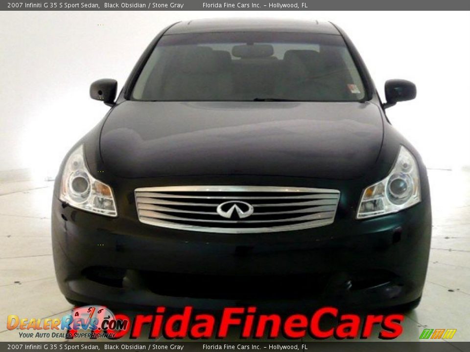 2007 Infiniti G 35 S Sport Sedan Black Obsidian / Stone Gray Photo #5