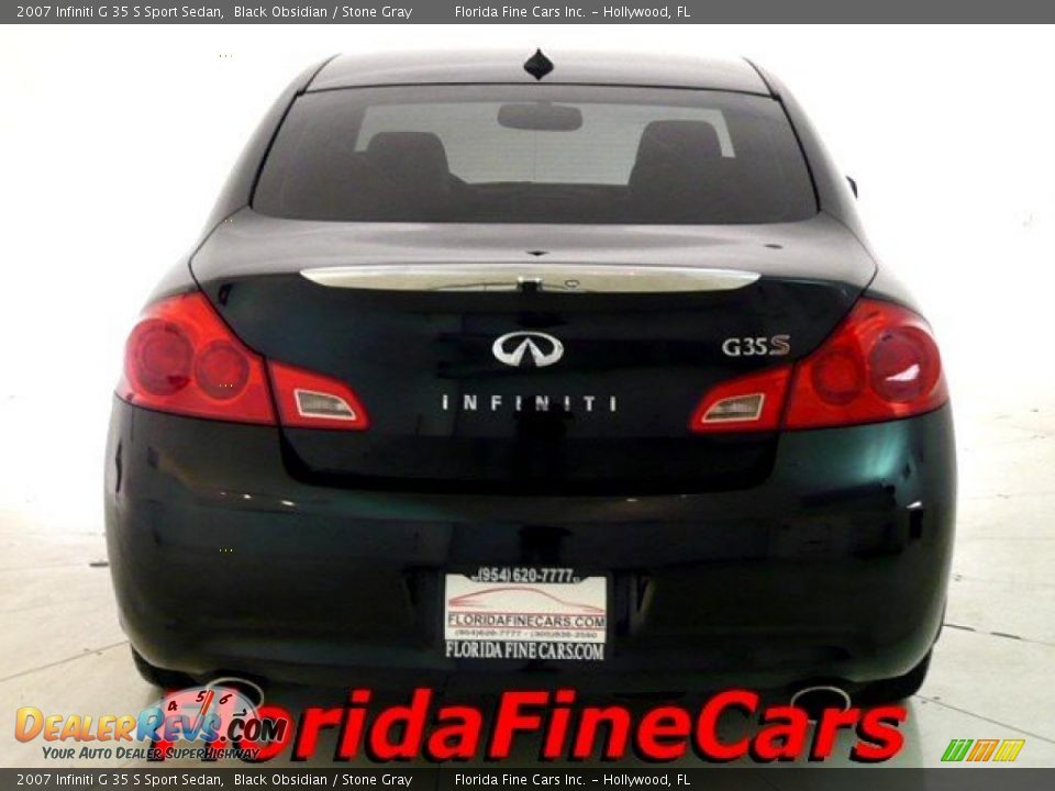2007 Infiniti G 35 S Sport Sedan Black Obsidian / Stone Gray Photo #6