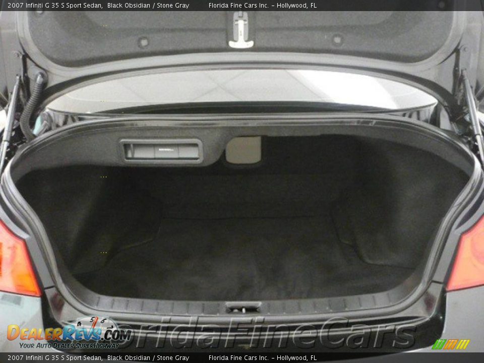 2007 Infiniti G 35 S Sport Sedan Black Obsidian / Stone Gray Photo #10