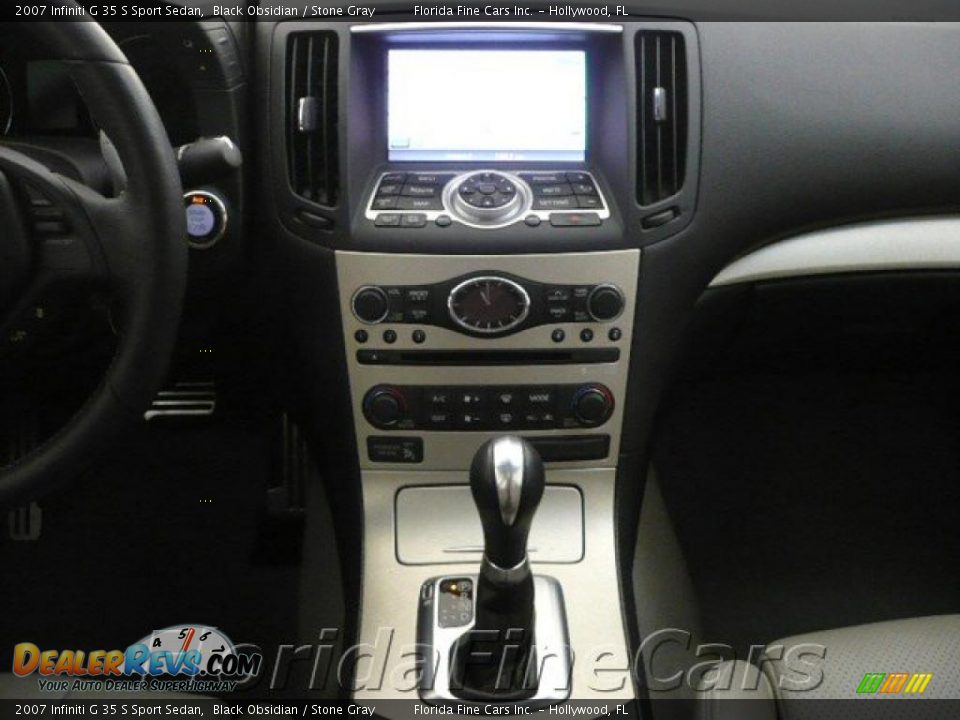 2007 Infiniti G 35 S Sport Sedan Black Obsidian / Stone Gray Photo #16
