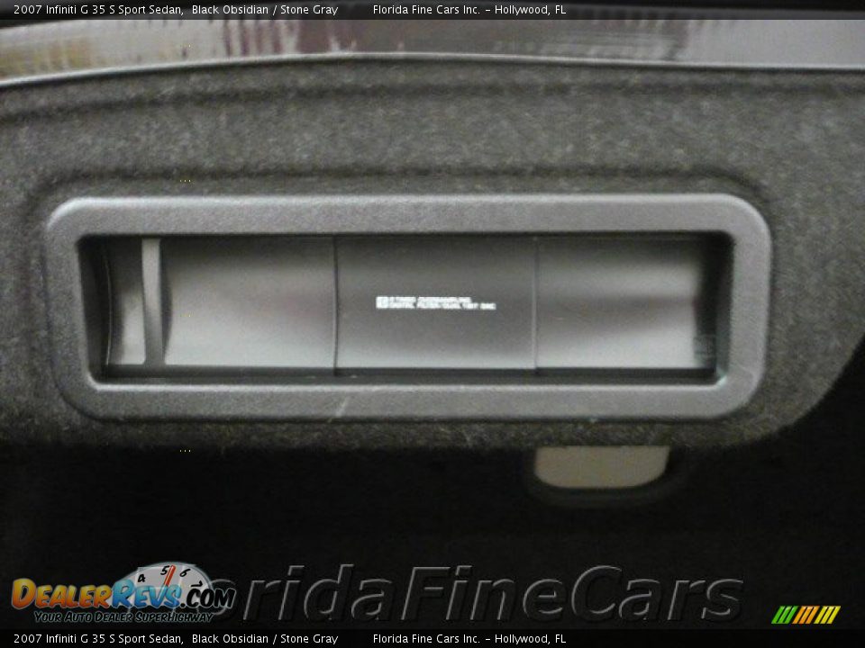 2007 Infiniti G 35 S Sport Sedan Black Obsidian / Stone Gray Photo #19