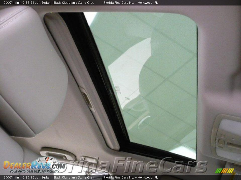 2007 Infiniti G 35 S Sport Sedan Black Obsidian / Stone Gray Photo #20