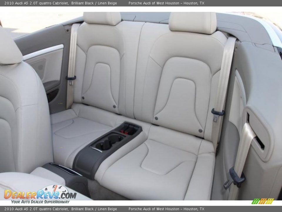 2010 Audi A5 2.0T quattro Cabriolet Brilliant Black / Linen Beige Photo #11