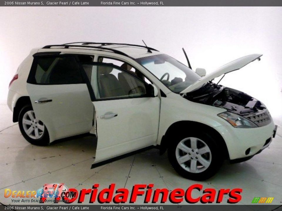 2006 Nissan Murano S Glacier Pearl / Cafe Latte Photo #7