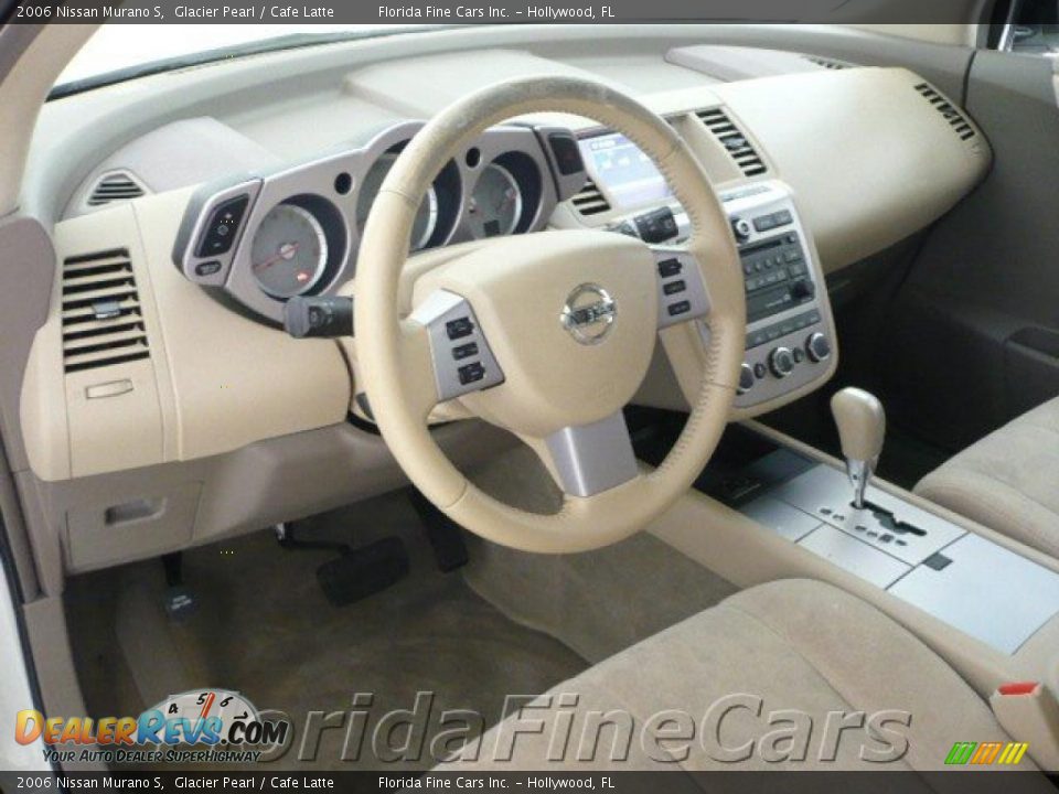 2006 Nissan Murano S Glacier Pearl / Cafe Latte Photo #12