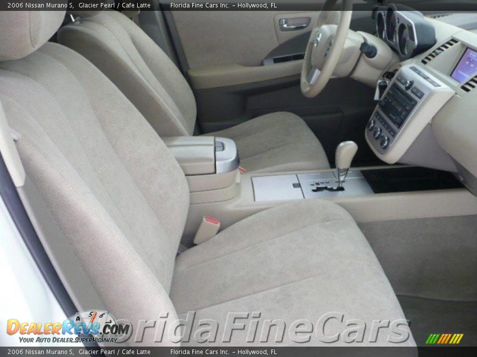 2006 Nissan Murano S Glacier Pearl / Cafe Latte Photo #13