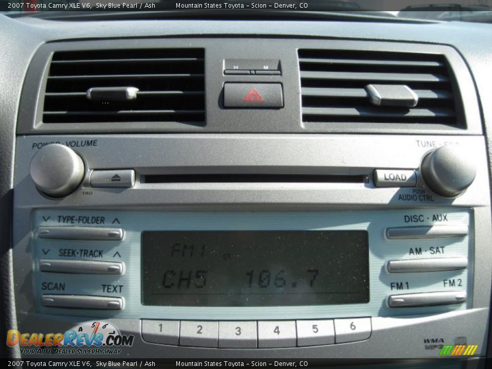 2007 Toyota Camry XLE V6 Sky Blue Pearl / Ash Photo #17