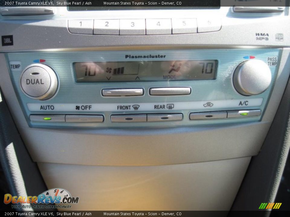 2007 Toyota Camry XLE V6 Sky Blue Pearl / Ash Photo #18