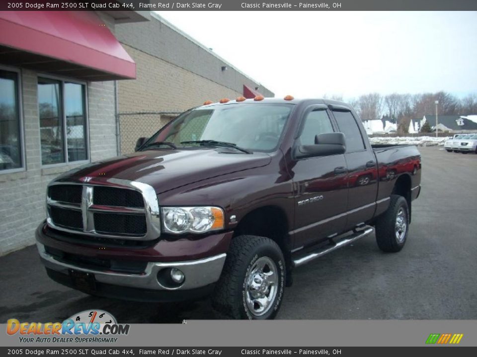 2005 Dodge Ram 2500 SLT Quad Cab 4x4 Flame Red / Dark Slate Gray Photo #1