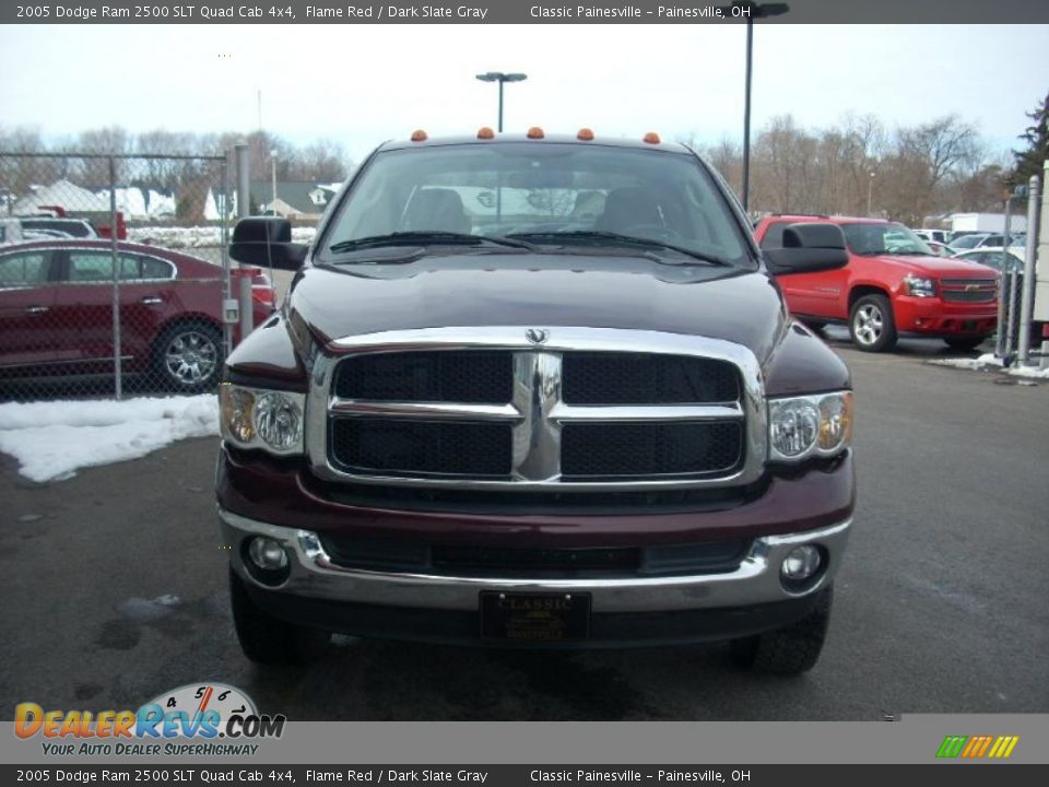 2005 Dodge Ram 2500 SLT Quad Cab 4x4 Flame Red / Dark Slate Gray Photo #2