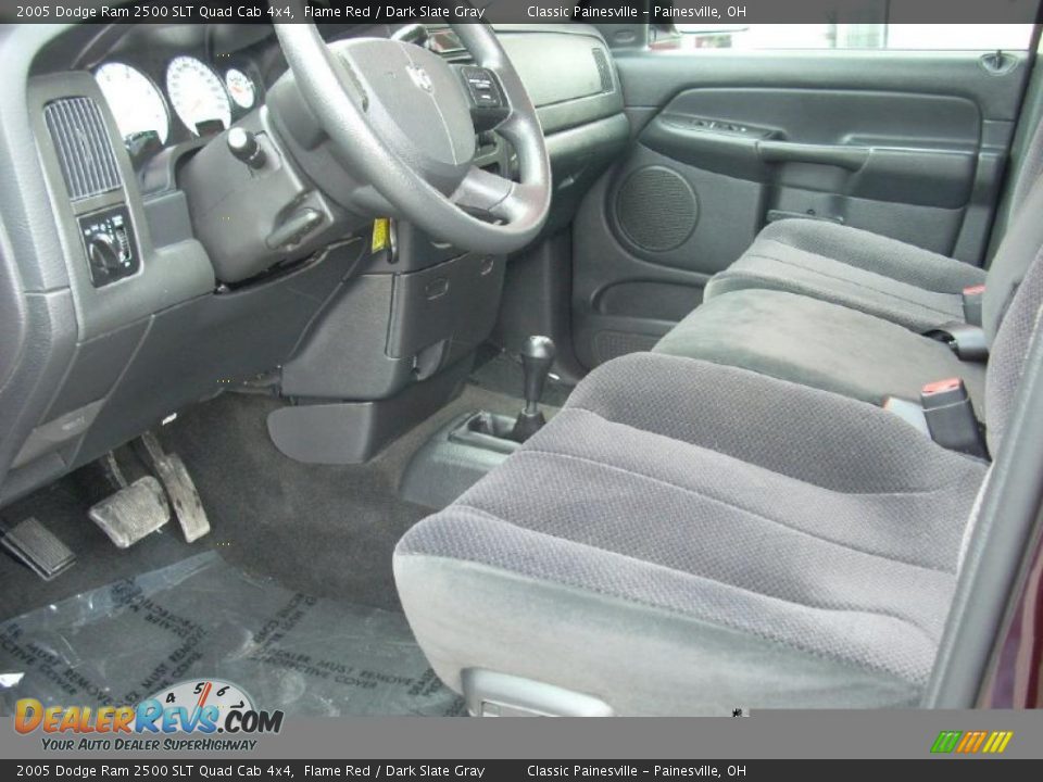 2005 Dodge Ram 2500 SLT Quad Cab 4x4 Flame Red / Dark Slate Gray Photo #6