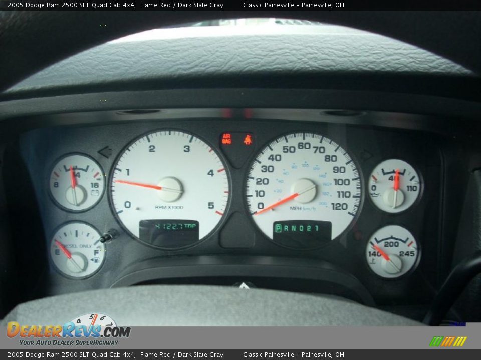 2005 Dodge Ram 2500 SLT Quad Cab 4x4 Flame Red / Dark Slate Gray Photo #11