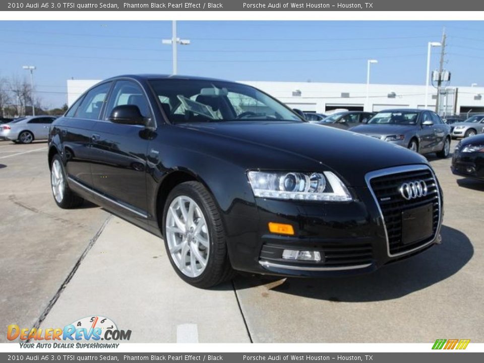 2010 Audi A6 3.0 TFSI quattro Sedan Phantom Black Pearl Effect / Black Photo #1