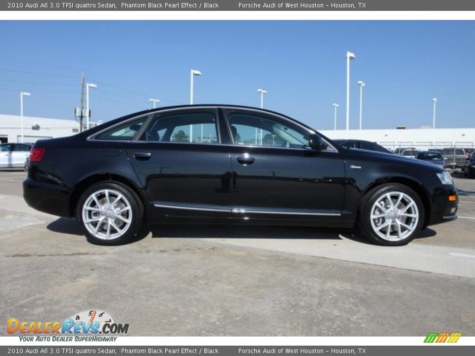 2010 Audi A6 3.0 TFSI quattro Sedan Phantom Black Pearl Effect / Black Photo #3