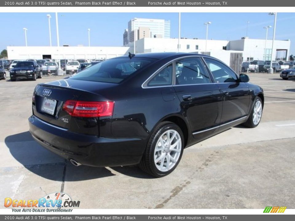 2010 Audi A6 3.0 TFSI quattro Sedan Phantom Black Pearl Effect / Black Photo #4