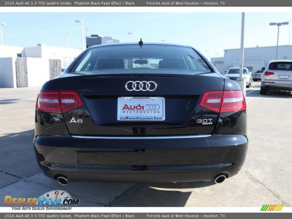 2010 Audi A6 3.0 TFSI quattro Sedan Phantom Black Pearl Effect / Black Photo #5