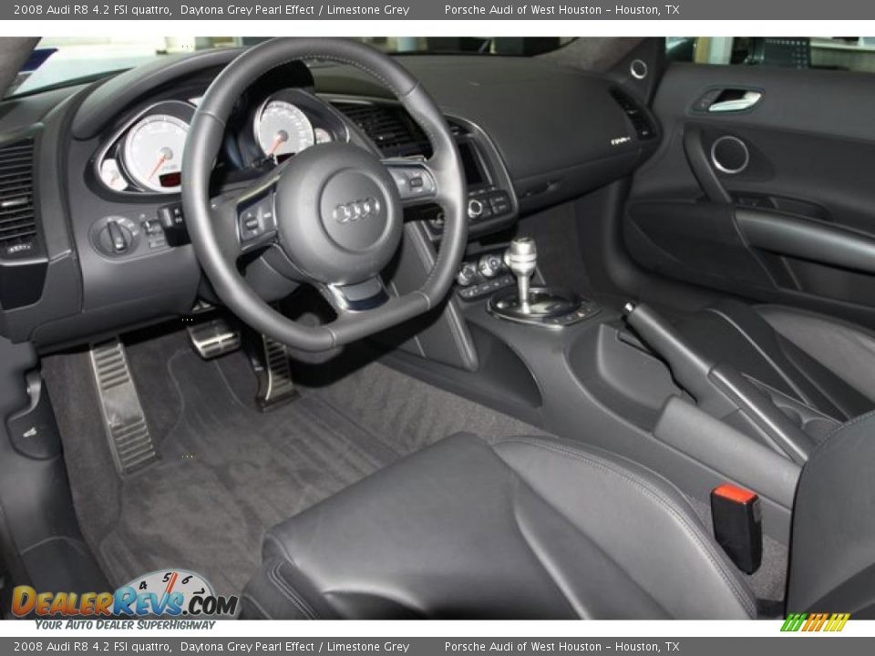2008 Audi R8 4.2 FSI quattro Daytona Grey Pearl Effect / Limestone Grey Photo #6