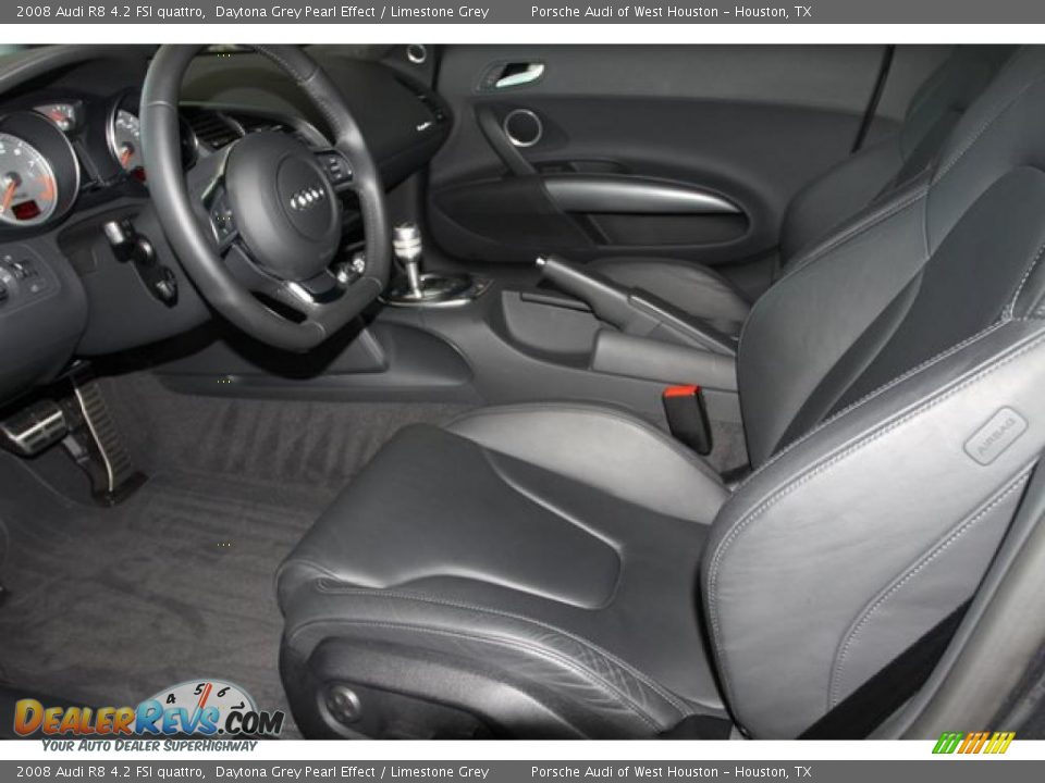 2008 Audi R8 4.2 FSI quattro Daytona Grey Pearl Effect / Limestone Grey Photo #7