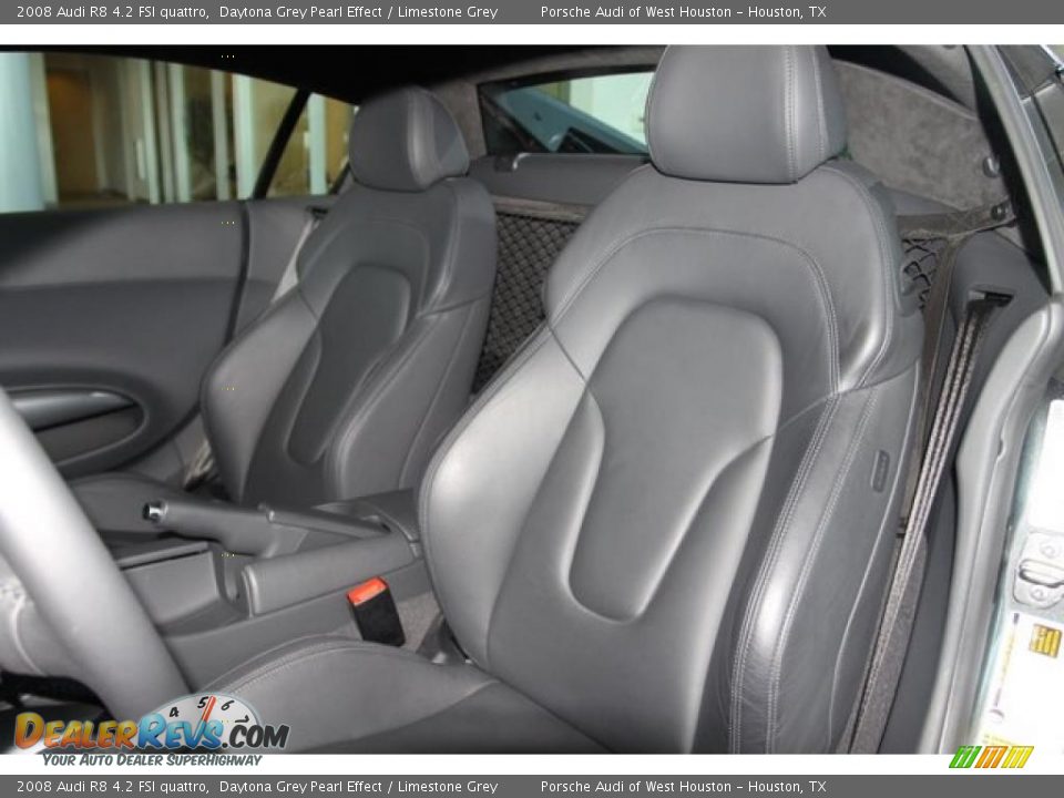 2008 Audi R8 4.2 FSI quattro Daytona Grey Pearl Effect / Limestone Grey Photo #8