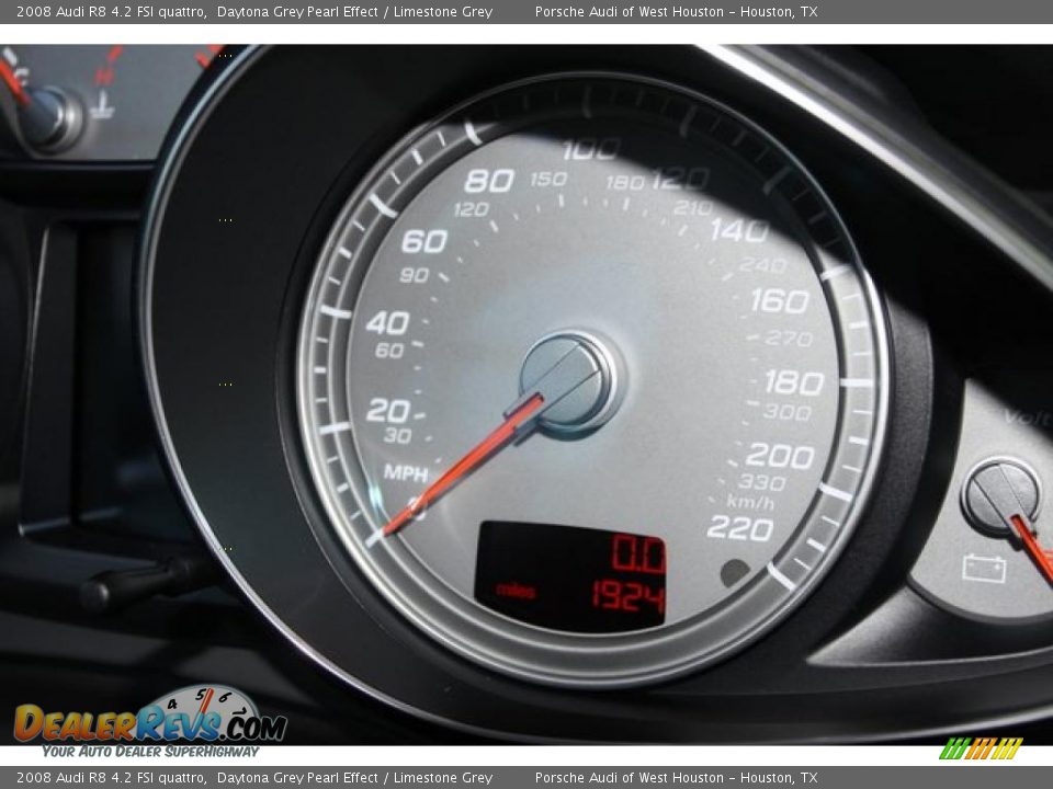 2008 Audi R8 4.2 FSI quattro Daytona Grey Pearl Effect / Limestone Grey Photo #11