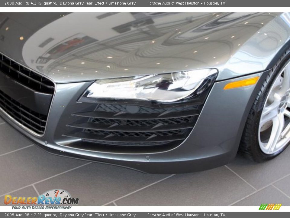 2008 Audi R8 4.2 FSI quattro Daytona Grey Pearl Effect / Limestone Grey Photo #14