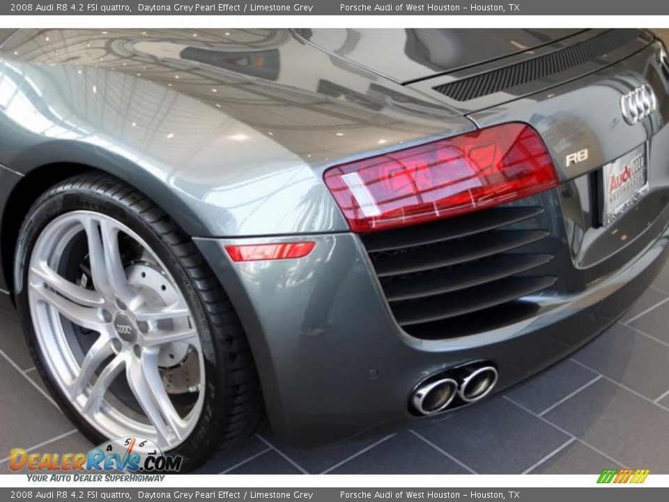 2008 Audi R8 4.2 FSI quattro Daytona Grey Pearl Effect / Limestone Grey Photo #16