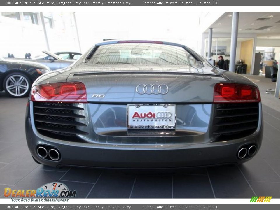 2008 Audi R8 4.2 FSI quattro Daytona Grey Pearl Effect / Limestone Grey Photo #18