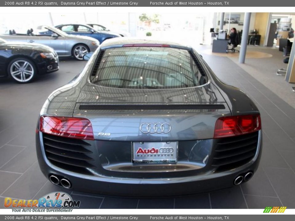 2008 Audi R8 4.2 FSI quattro Daytona Grey Pearl Effect / Limestone Grey Photo #19