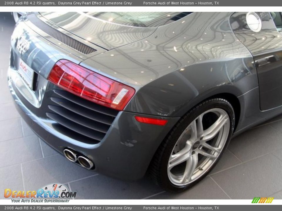 2008 Audi R8 4.2 FSI quattro Daytona Grey Pearl Effect / Limestone Grey Photo #20