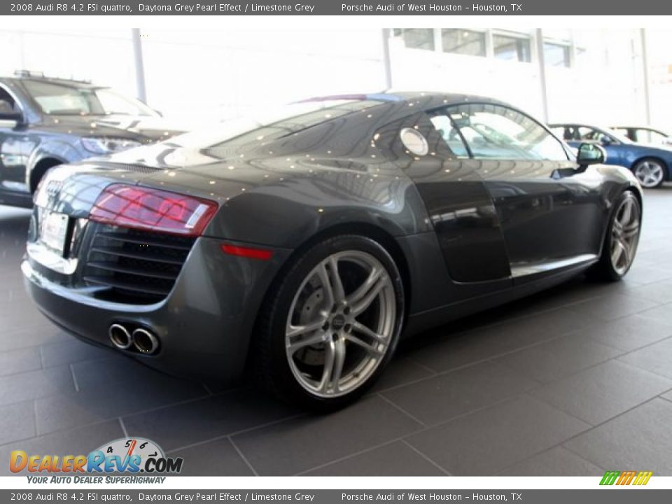 2008 Audi R8 4.2 FSI quattro Daytona Grey Pearl Effect / Limestone Grey Photo #21