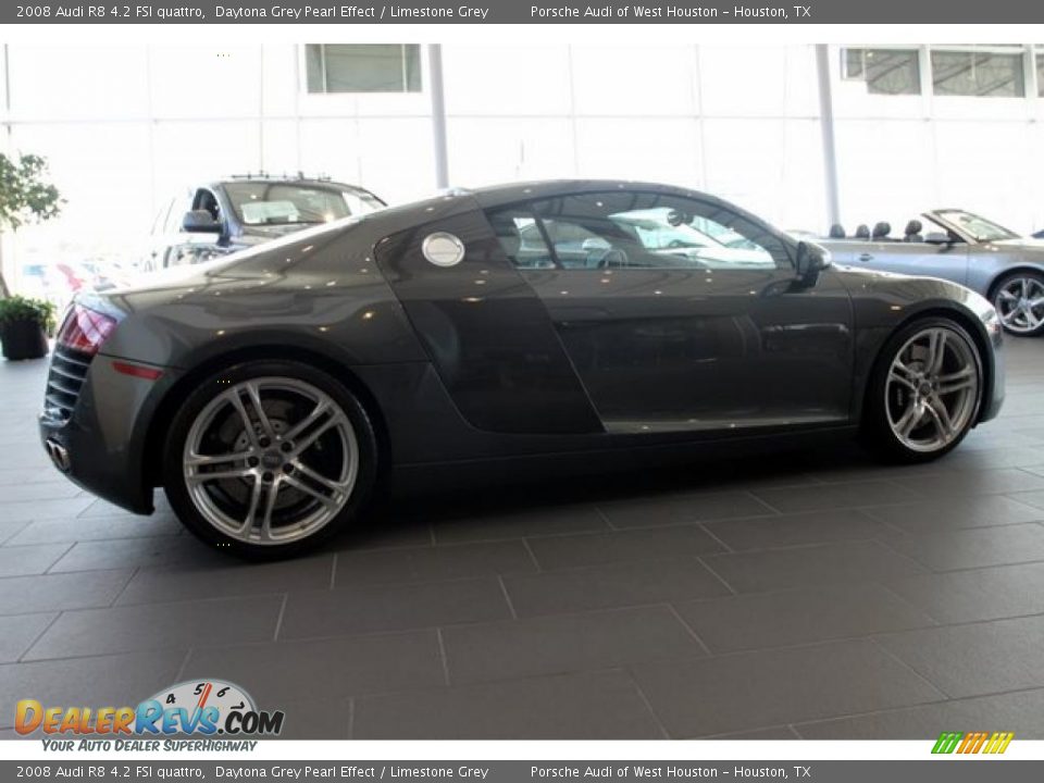 2008 Audi R8 4.2 FSI quattro Daytona Grey Pearl Effect / Limestone Grey Photo #23