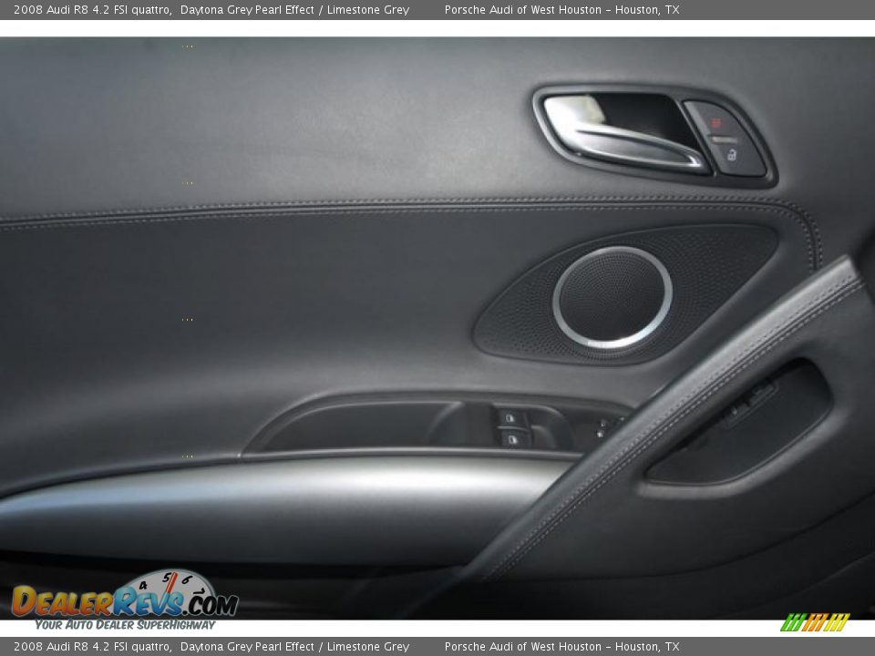 2008 Audi R8 4.2 FSI quattro Daytona Grey Pearl Effect / Limestone Grey Photo #24