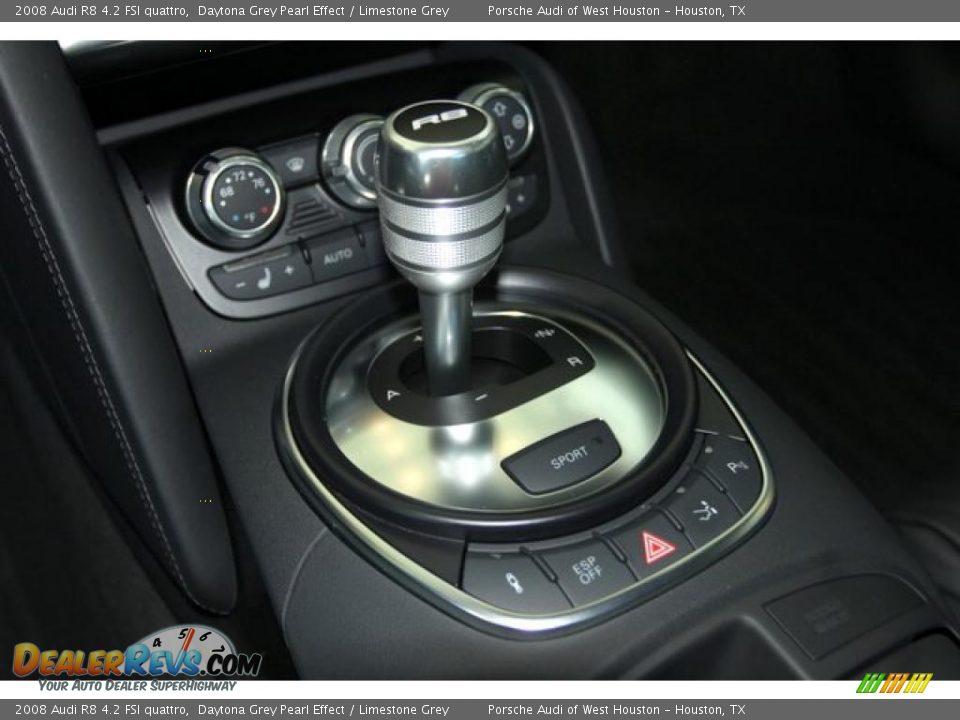 2008 Audi R8 4.2 FSI quattro Daytona Grey Pearl Effect / Limestone Grey Photo #26
