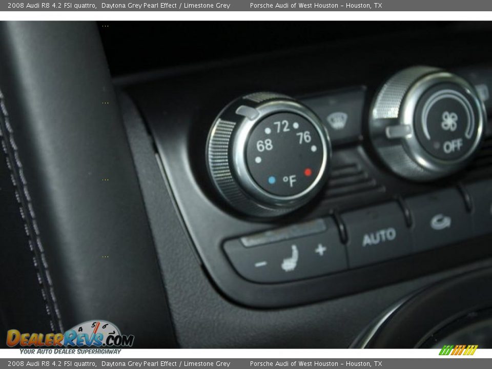 2008 Audi R8 4.2 FSI quattro Daytona Grey Pearl Effect / Limestone Grey Photo #27