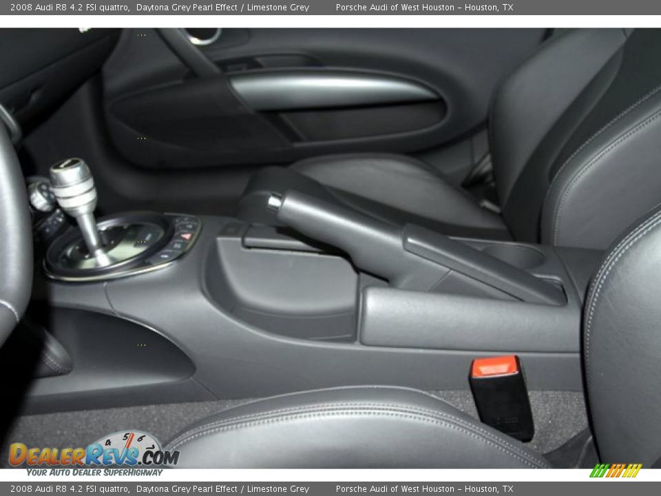 2008 Audi R8 4.2 FSI quattro Daytona Grey Pearl Effect / Limestone Grey Photo #28